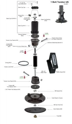 Chinook Mast Base 1-Bolt Tendon