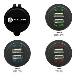 Nocqua Pro Power Dual USB Adapter -Best Boating Shop nocqua pro power dual usb adapter 3