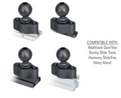 RAM Mounts 1-1/2'' Ball Quick Track Base -Best Boating Shop ram mounts 1 1 2 ball quick track base 3