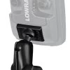 RAM Mounts 1" Ball Marine Electronic "Light Use" Mount For Lowrance Elite-4 & Mark-4 Series Fishfinders
