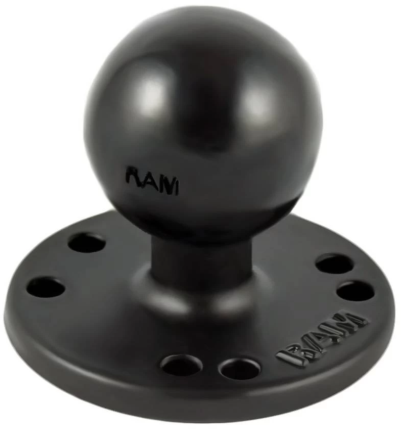 RAM Mounts 2.5" Round Plate With The AMPs Hole Pattern With C Size 1.5" Ball 2 RAM Mounts 2.5" Round Plate With The AMPs Hole Pattern With C Size 1.5" Ball - Image 2