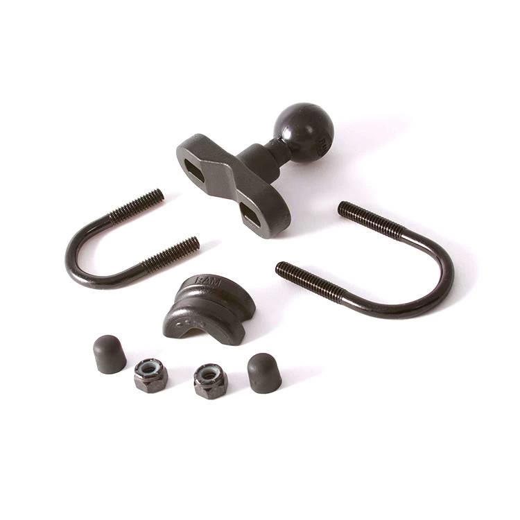 RAM Mounts Ram U-Bolt Rail Base With 1'' Ball 1 RAM Mounts Ram U-Bolt Rail Base With 1'' Ball
