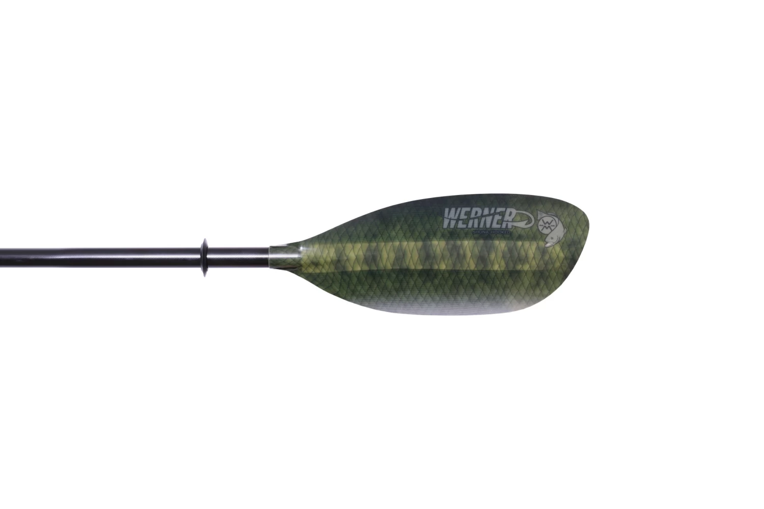 Werner Paddles Shuna Hooked 2-Piece Leverloc Standard Shaft 220-240 Bass Green