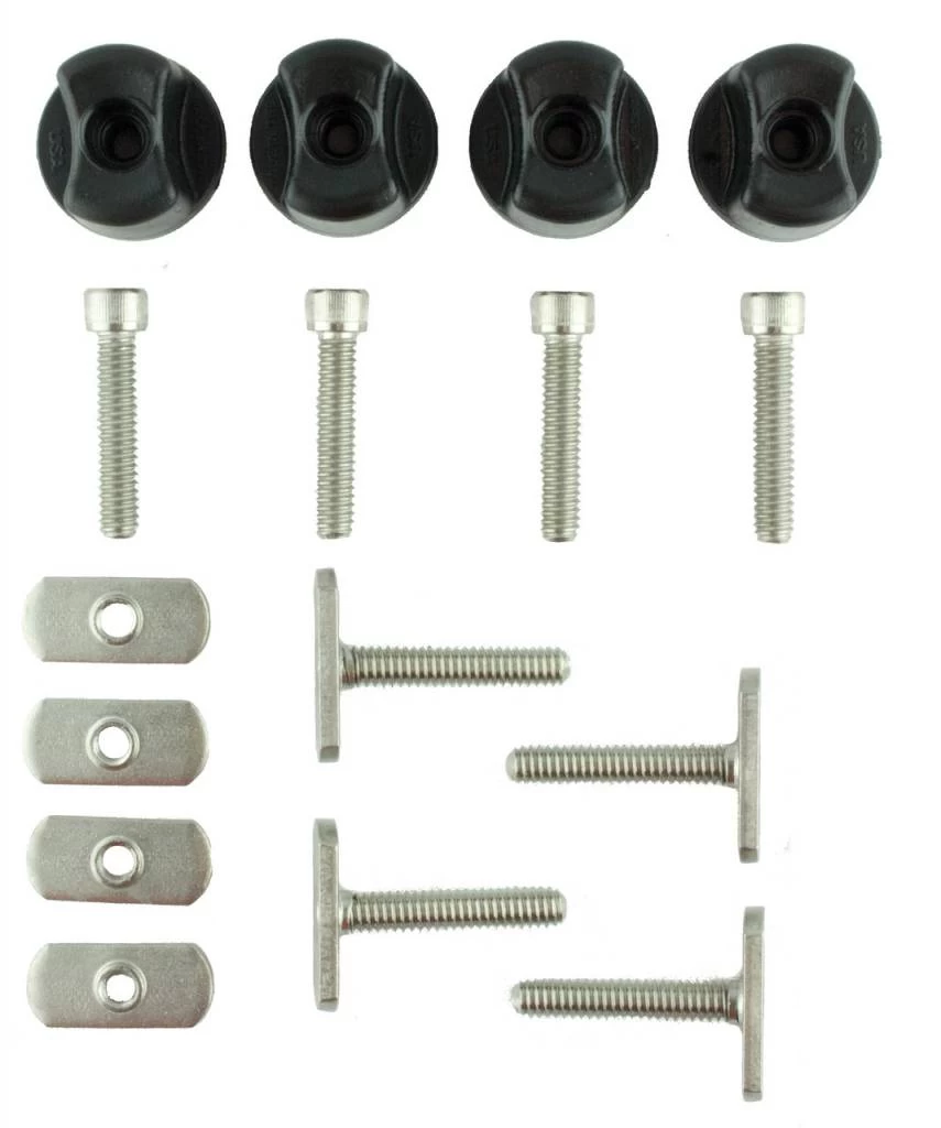 Yak-Attack GearTrac Hardware Assortment Kit Includes 4 Each Of 1.5'' MightyBolts, Threaded Knobs, Convertible Knobs, Track Nuts, Socket Head Cap Screws 2 Yak-Attack GearTrac Hardware Assortment Kit Includes 4 Each Of 1.5'' MightyBolts, Threaded Knobs, Convertible Knobs, Track Nuts, Socket Head Cap Screws - Image 2