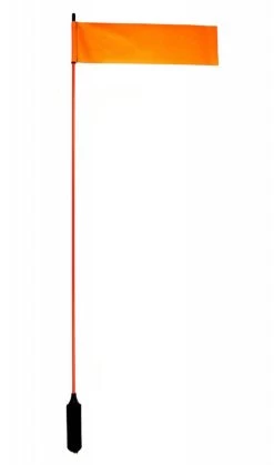 Yak-Attack VISIFlag 52'' Mast With Flag MightyMount/GearTrac Ready