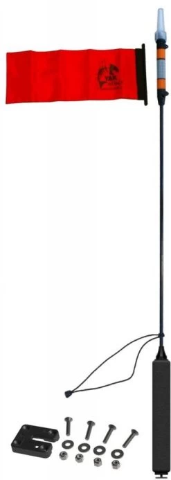 Yak-Attack VISIpole II Light, Mast, Floating Base Includes MightyMount And Flag