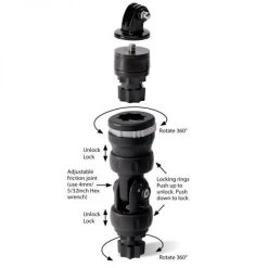 YakGear CameraBoom 600 R-Lock -Best Boating Shop yakgear cameraboom 600 r lock 2