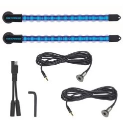 YakPower 2-Piece LED Light Kit Blue 10"